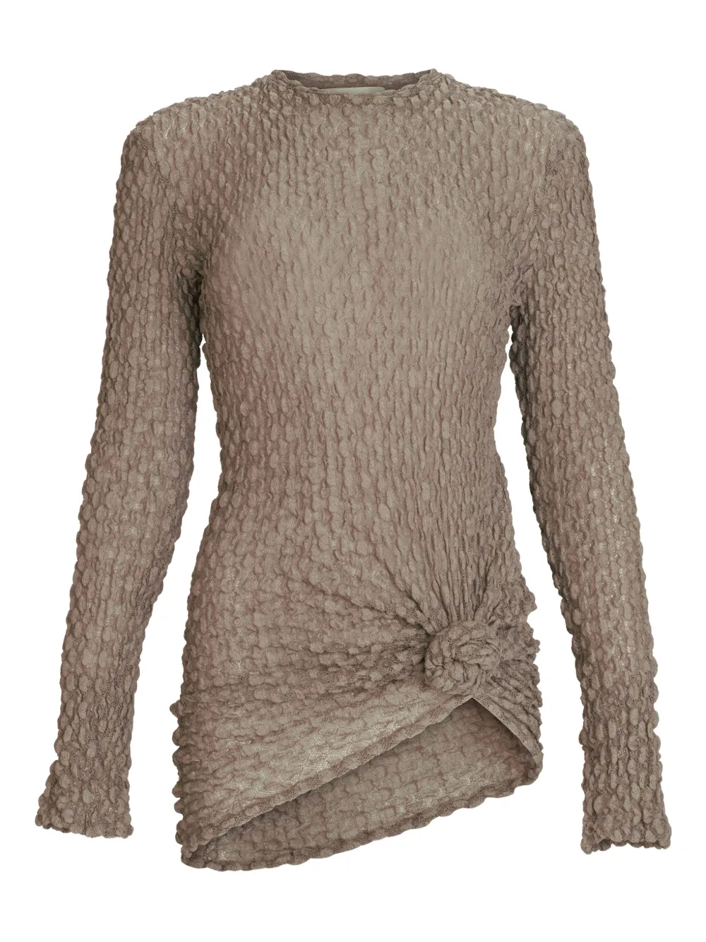 Silvia Tcherassi Celyse Wrap Detailed Top In Brown