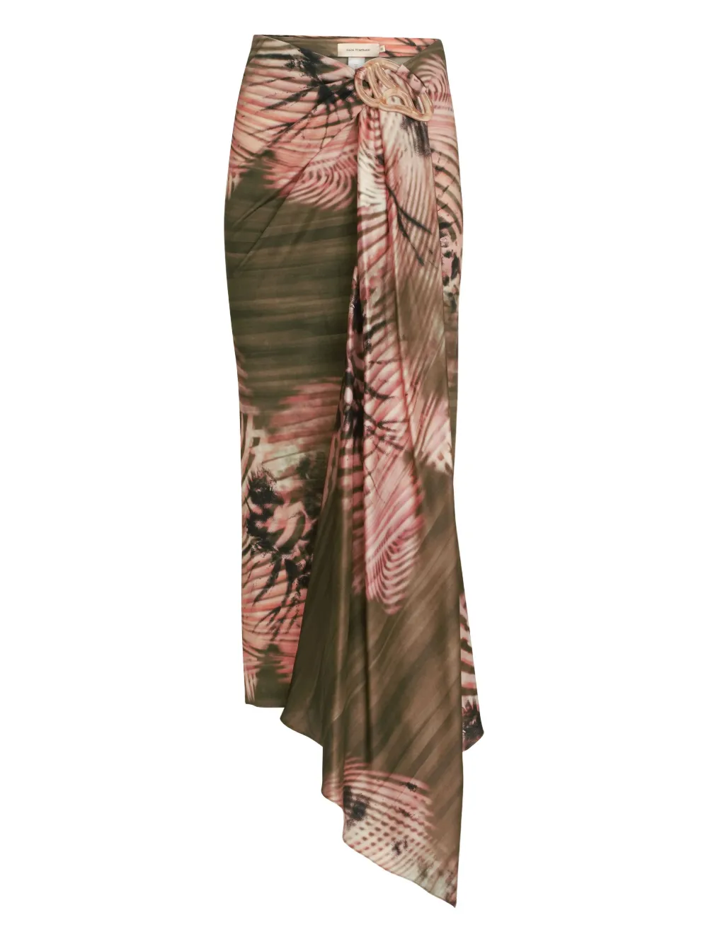 Silvia Tcherassi Adrika asymmetric midi skirt | Pink | Image 1