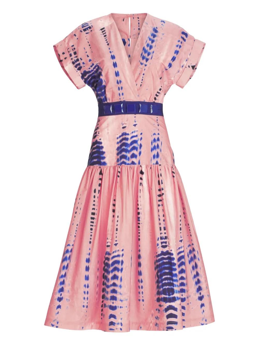 Silvia Tcherassi robe mi-longue Metaponto à col v | rose | Image 1