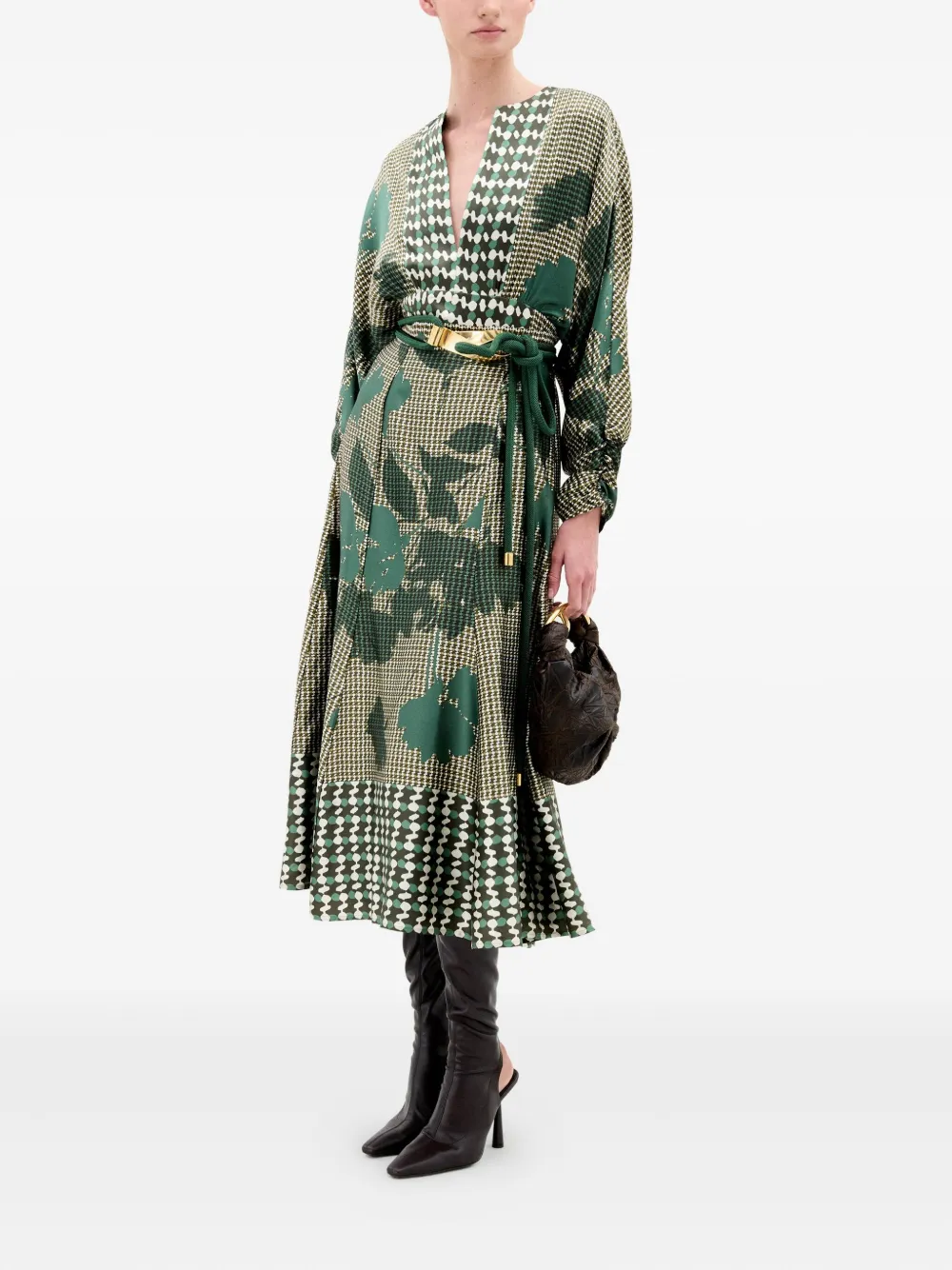 Silvia Tcherassi Erin printed midi skirt - Groen