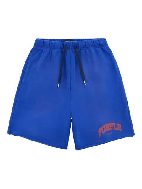 Purple Brand Marvin logo-print shorts