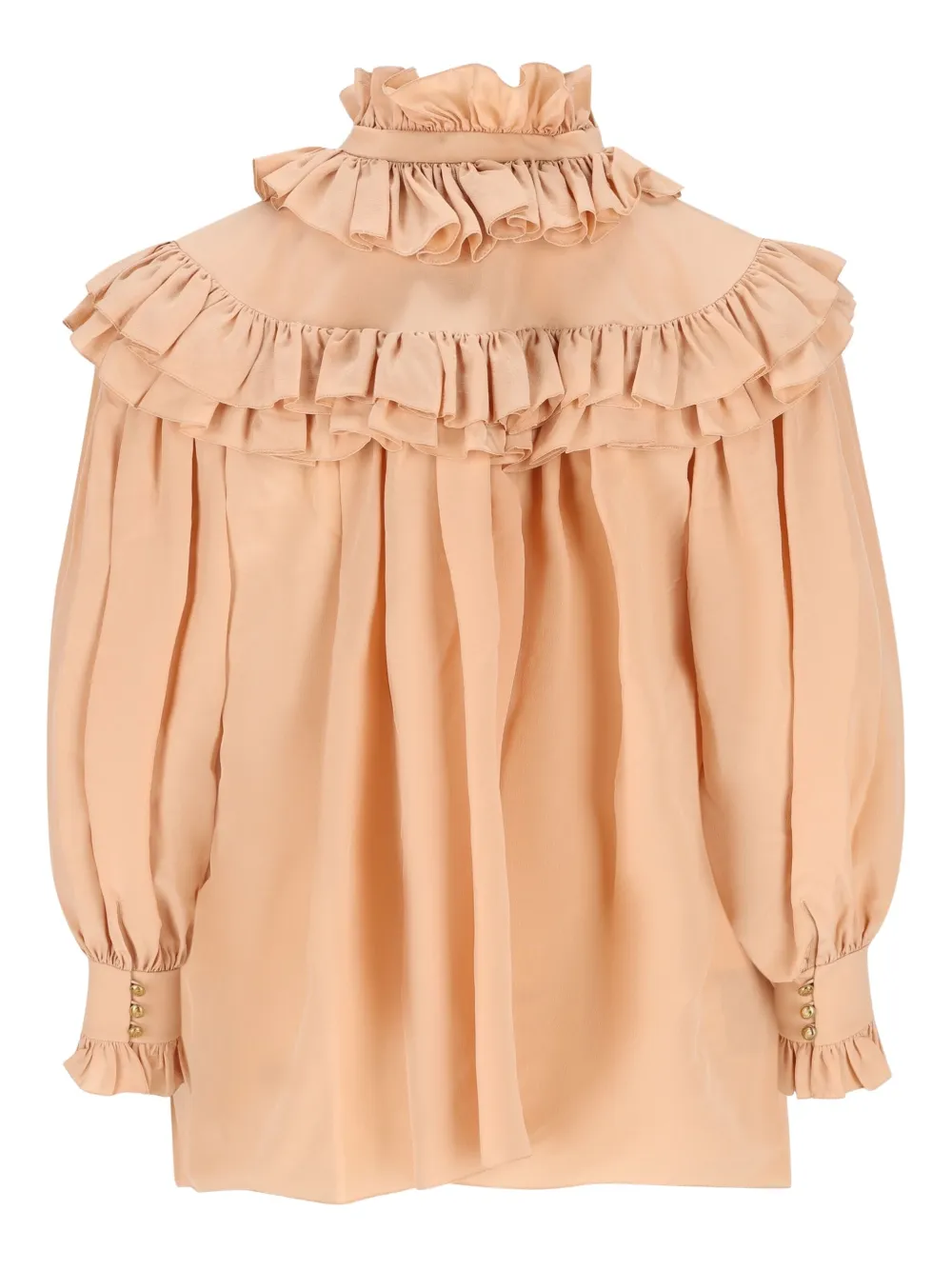Chloé ruffled blouse - Bruin