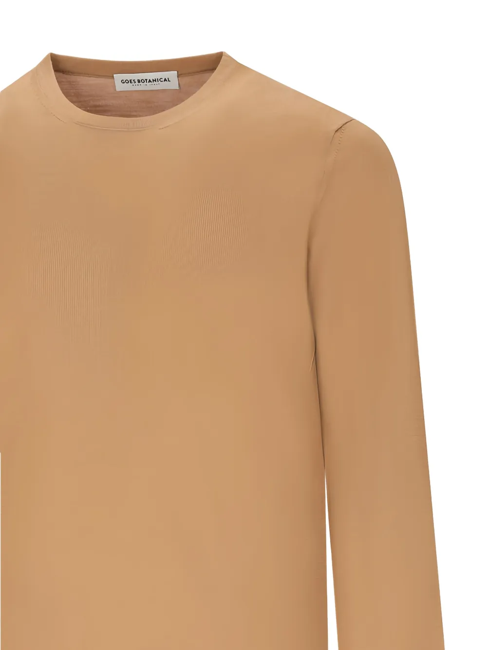 Goes Botanical Tubular Crewneck Sweater In Brown