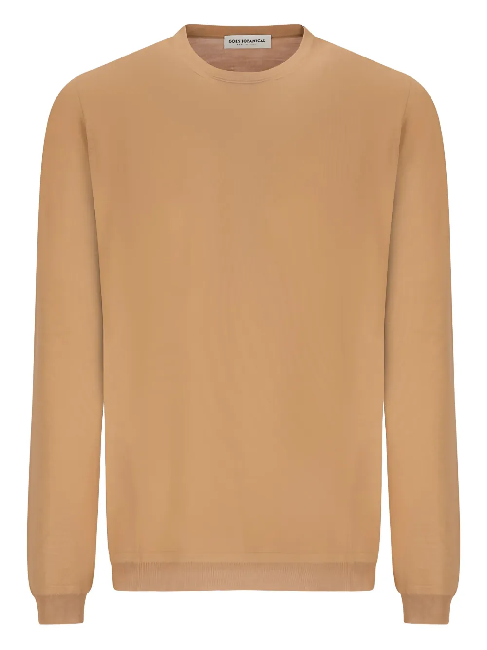 Goes Botanical Tubular Crewneck Sweater In Brown