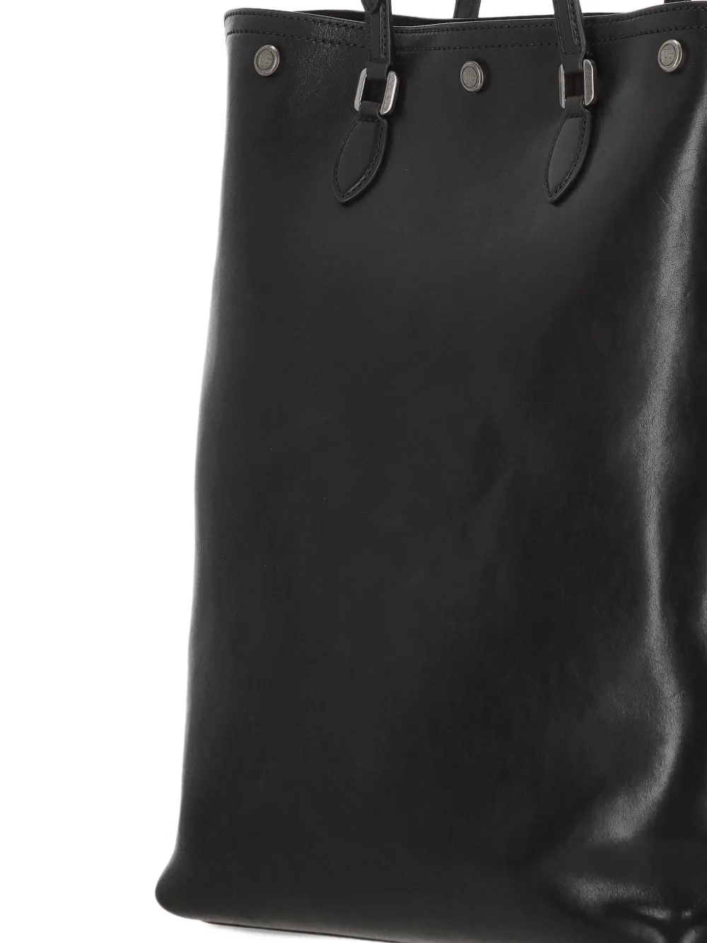 Dolce & Gabbana Leather Tote Bag In Black