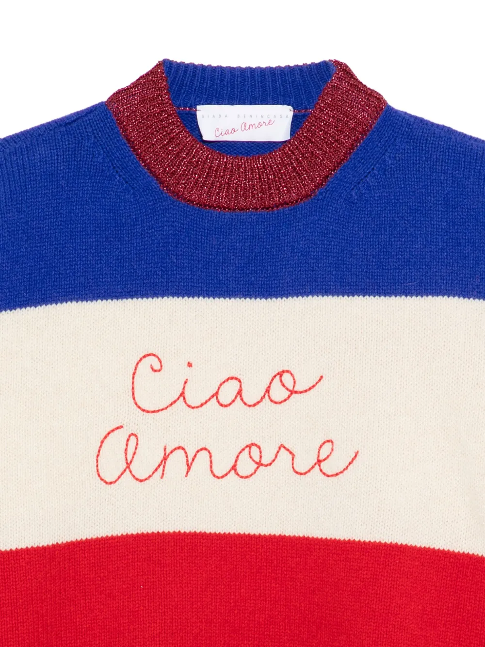 Giada Benincasa Gestreepte trui MULTICOLOR