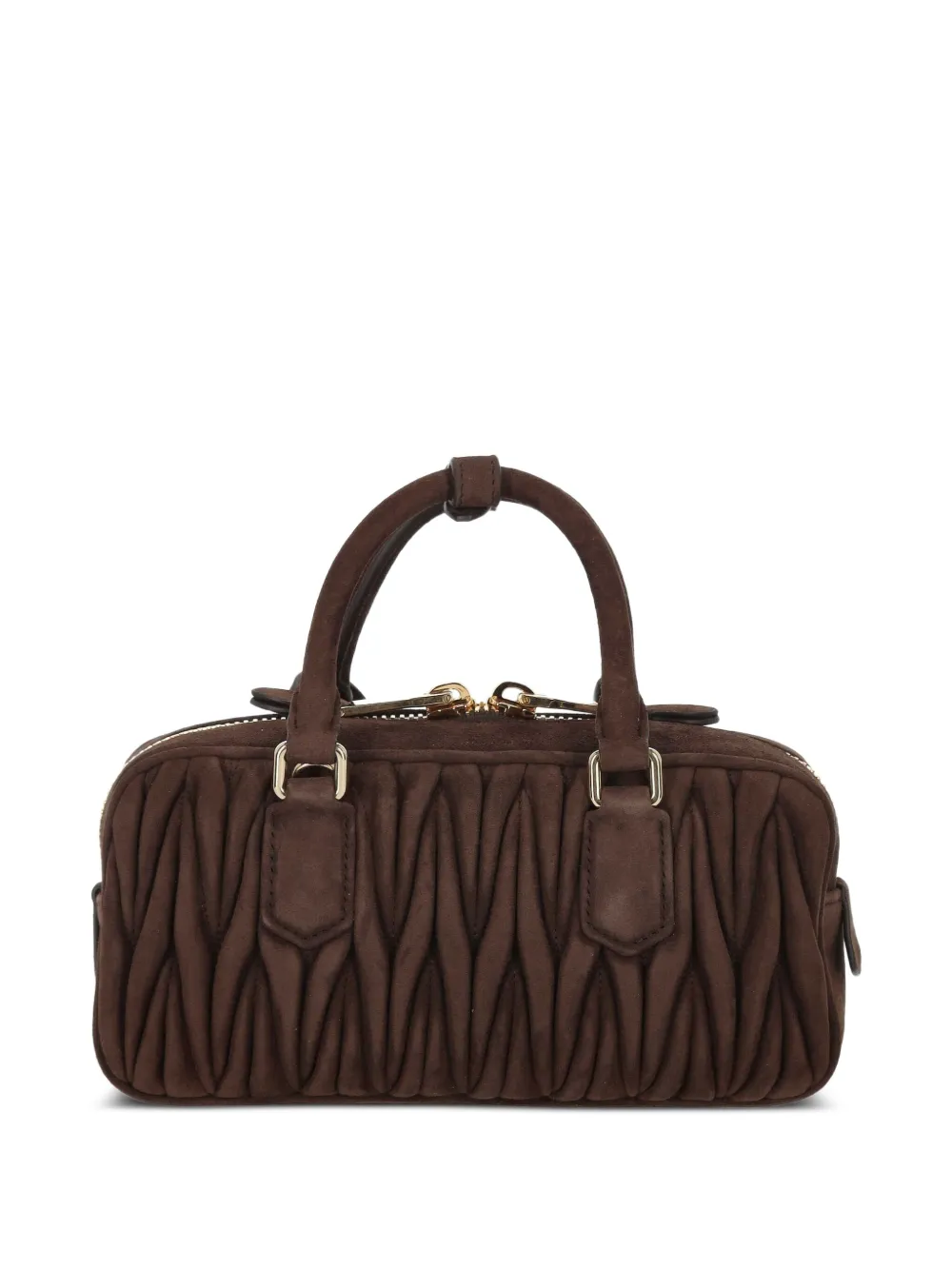 Miu Miu Shopper met matelassé-effect - Bruin