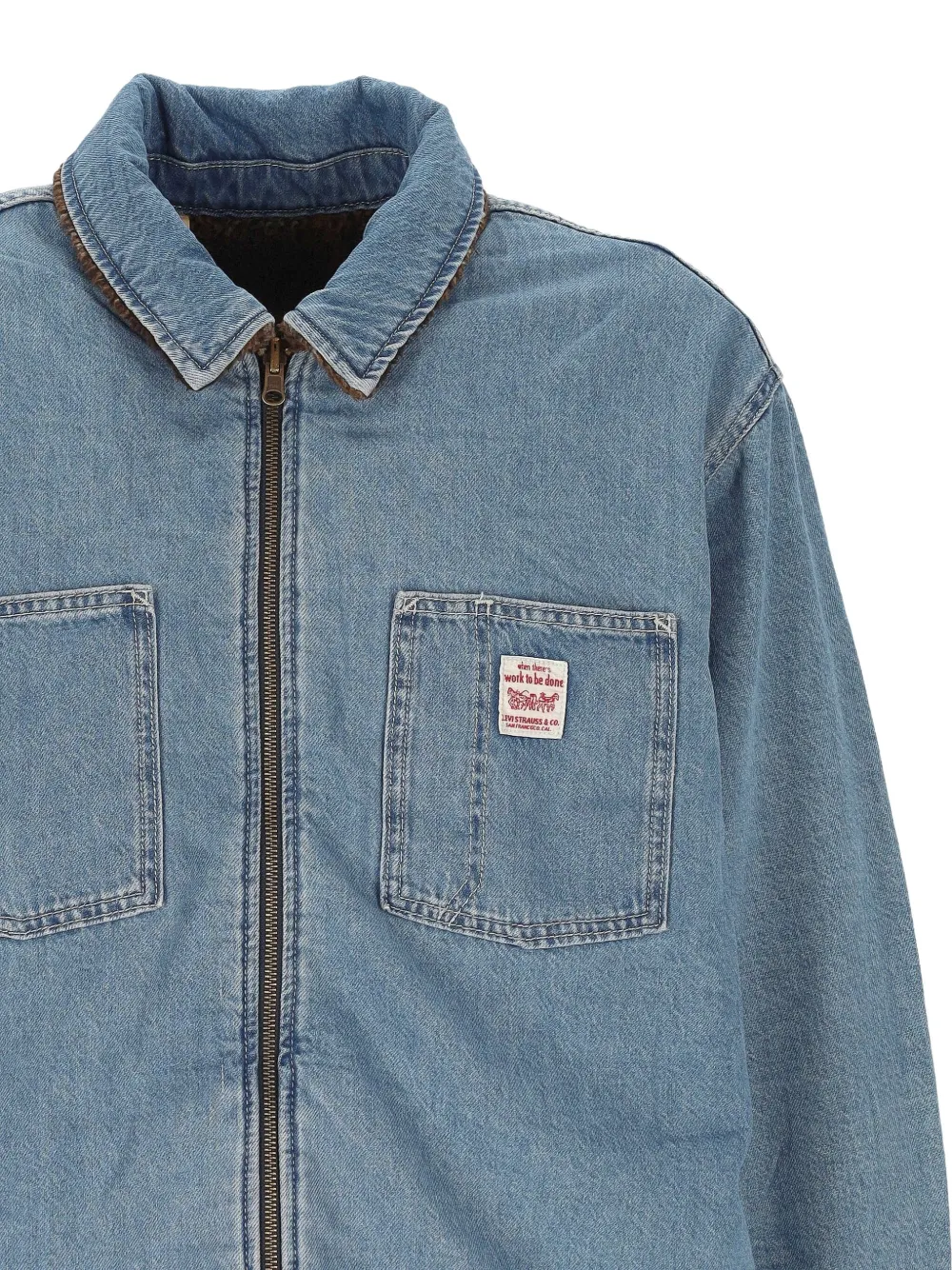 Levi's Denim Zip-front Jacket In Blue