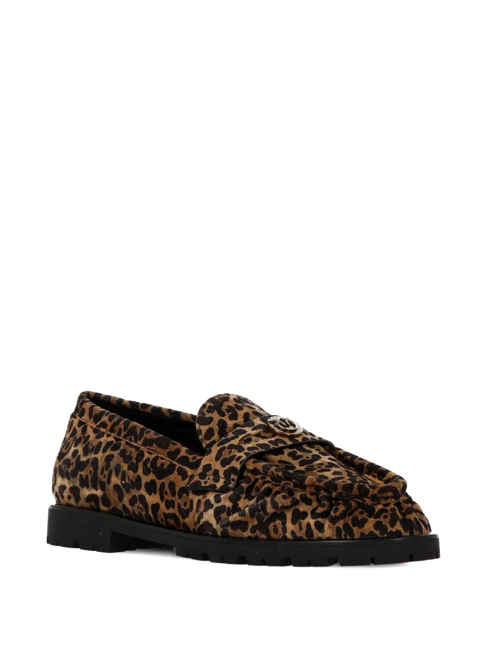 PINKO leopard-print tassel loafers - Bruin