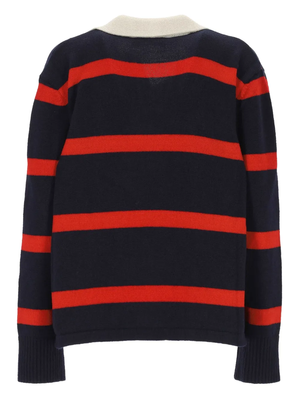 Giada Benincasa Striped Polo-neck Sweater In Blue