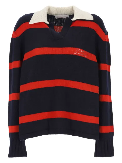 Giada Benincasa striped polo-neck sweater