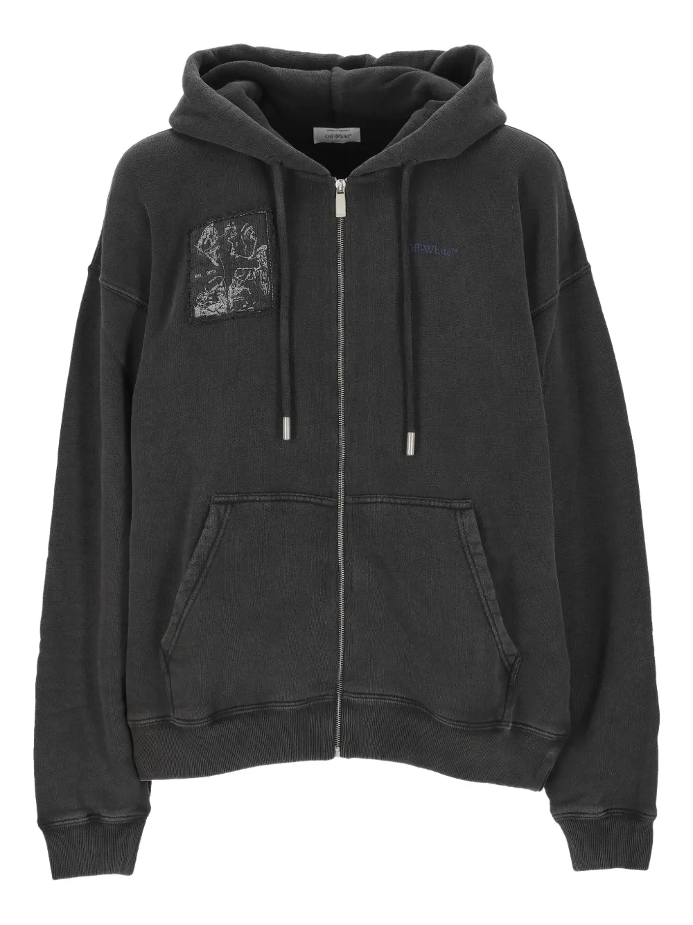 Off-White Matthew zip-up hoodie | Black | Image 1