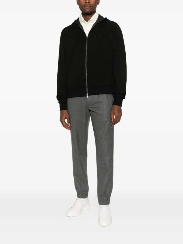 Ermenegildo Zegna ブラック フルジップパーカー Zegna ジップアップ パーカー | ブラック | FARFETCH JP