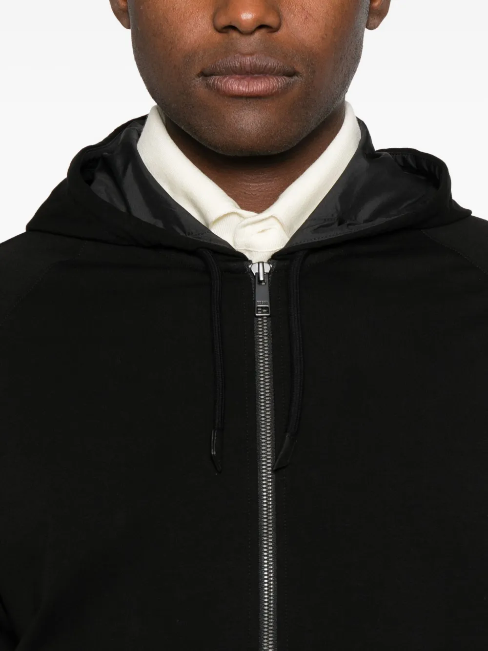 Zegna Hoodie met rits Zwart