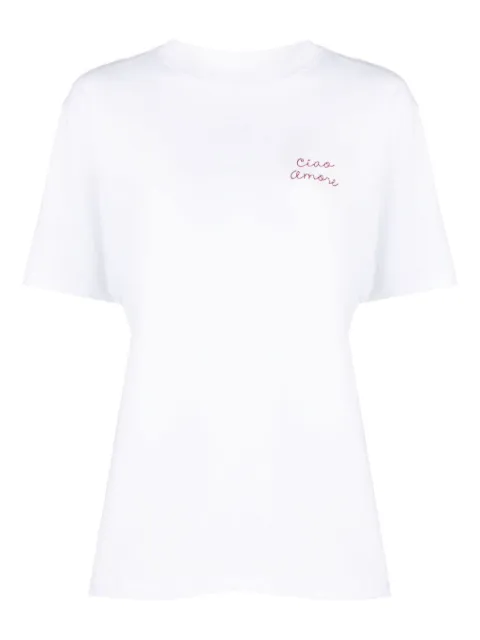 Giada Benincasa embroidered cotton T-shirt