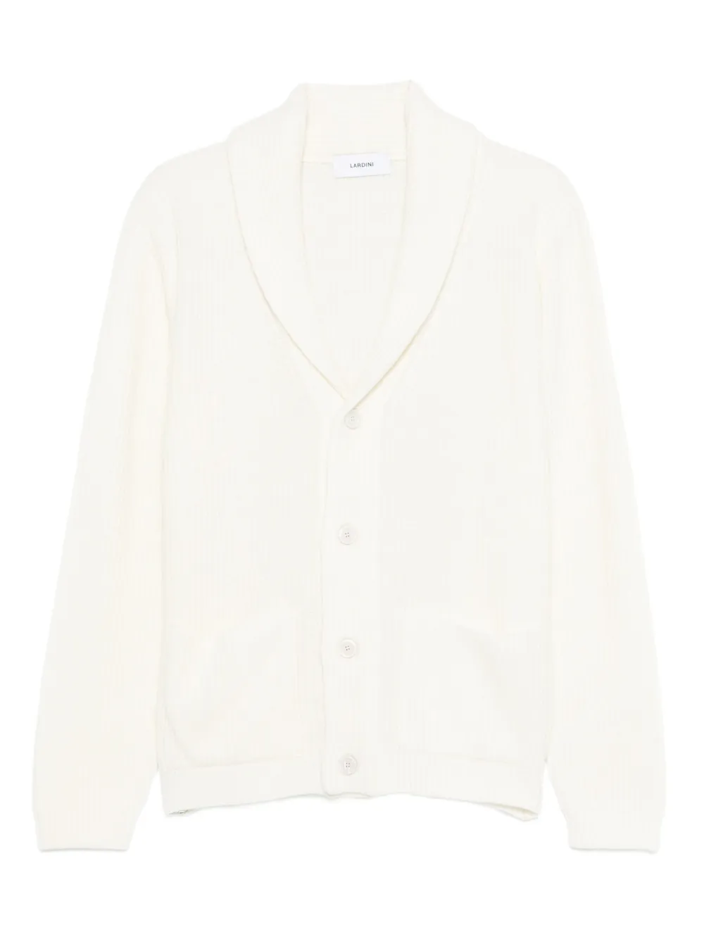 Lardini shawl-collar buttoned cardigan | Neutrals | Image 1