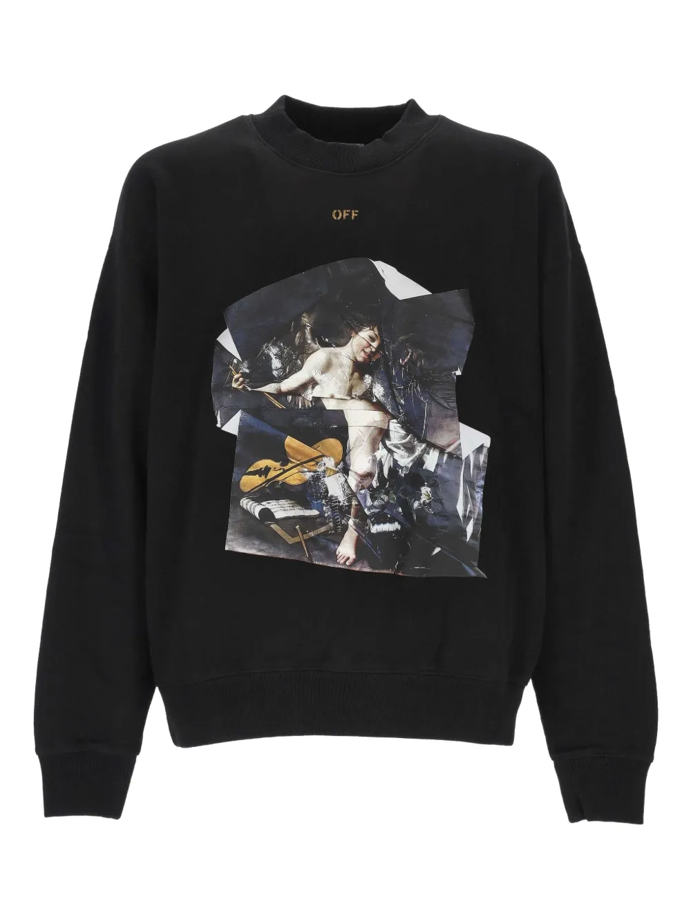 Off-White プリント スウェットシャツ - ブラック Off-White プリント スウェットシャツ - ブラック