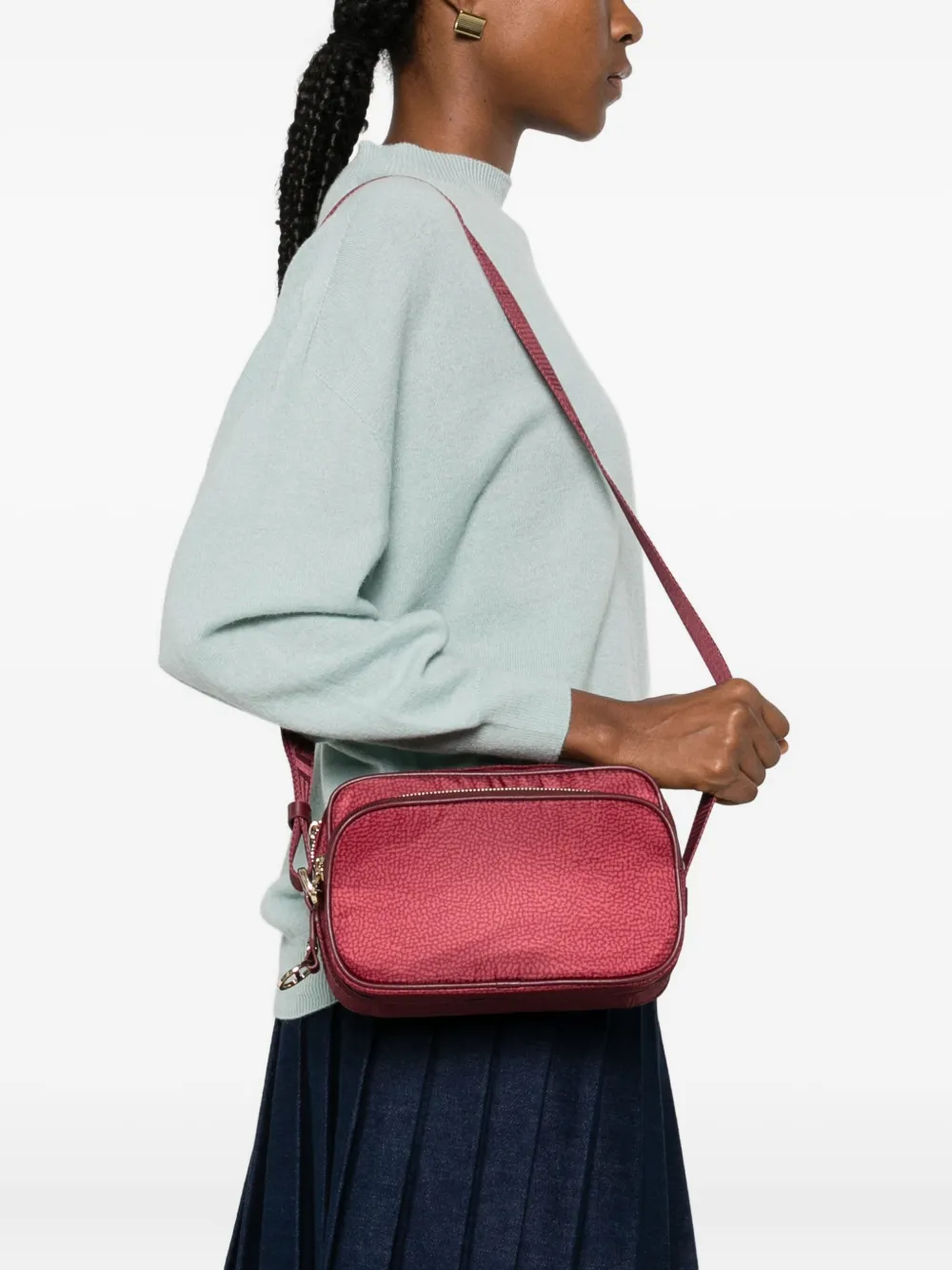 Borbonese Campus kleine schoudertas - Groen