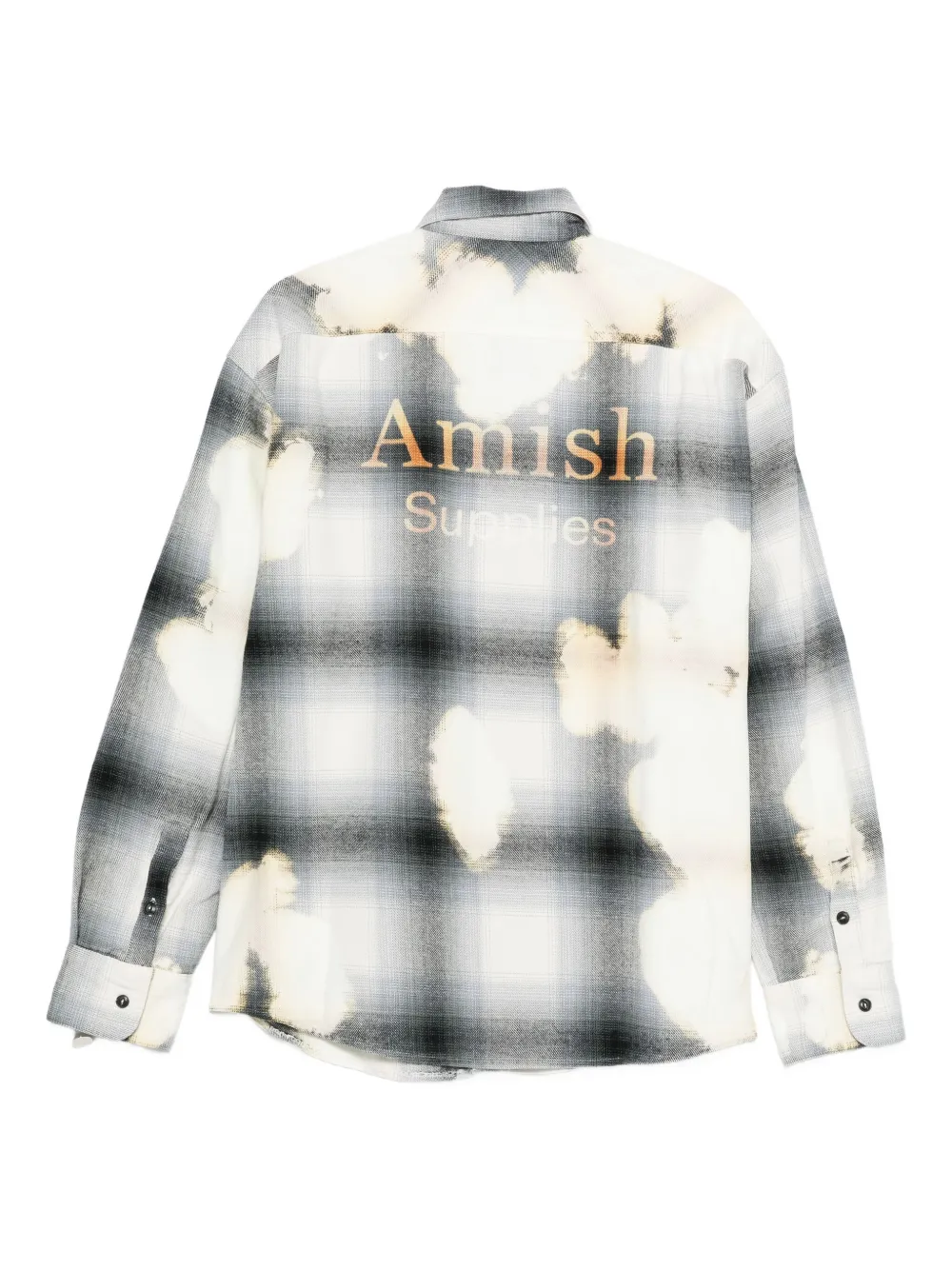AMISH plaid-check shirt - Grijs
