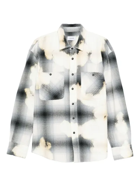AMISH camisa con motivo de cuadros