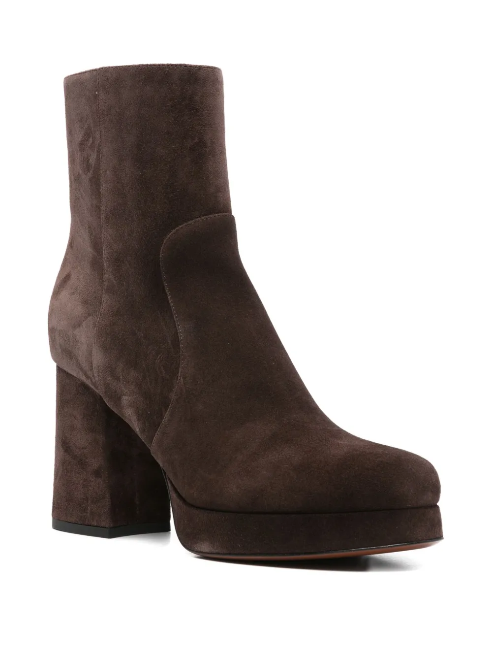 Valentino Garavani 90 mm Fawcette laarzen met plateauzool Bruin