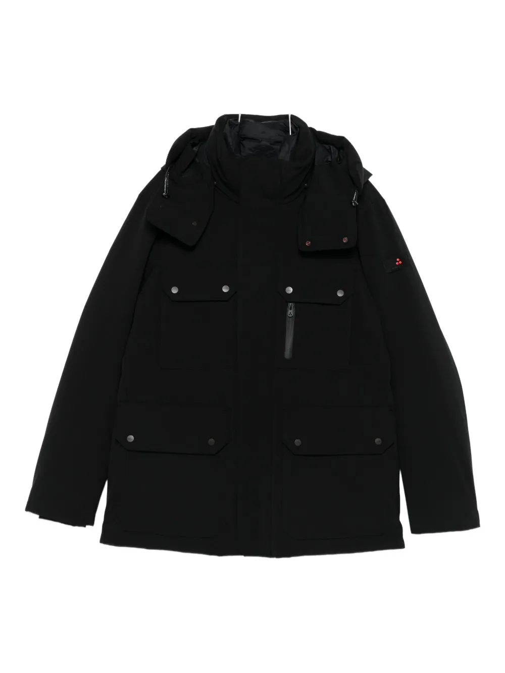 Peuterey Hooded Padded Jacket In Black