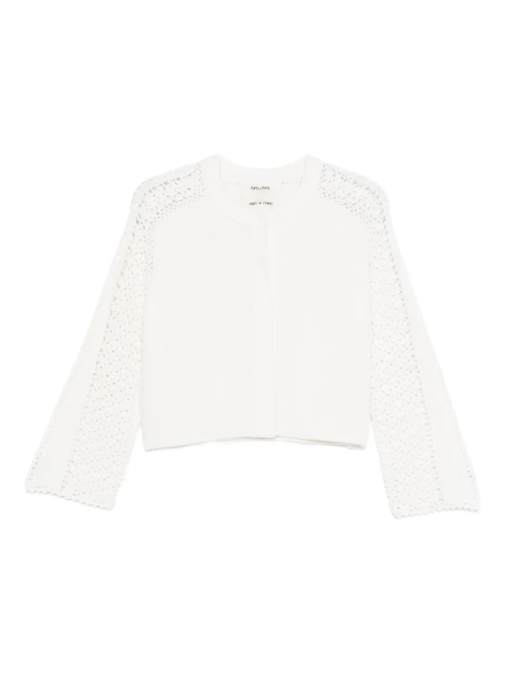 Forte Forte Openwork-sleeve Cardigan In White