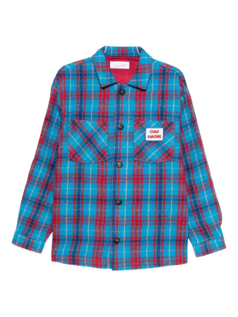 Giada Benincasa sobrecamisa de lana virgen a cuadros