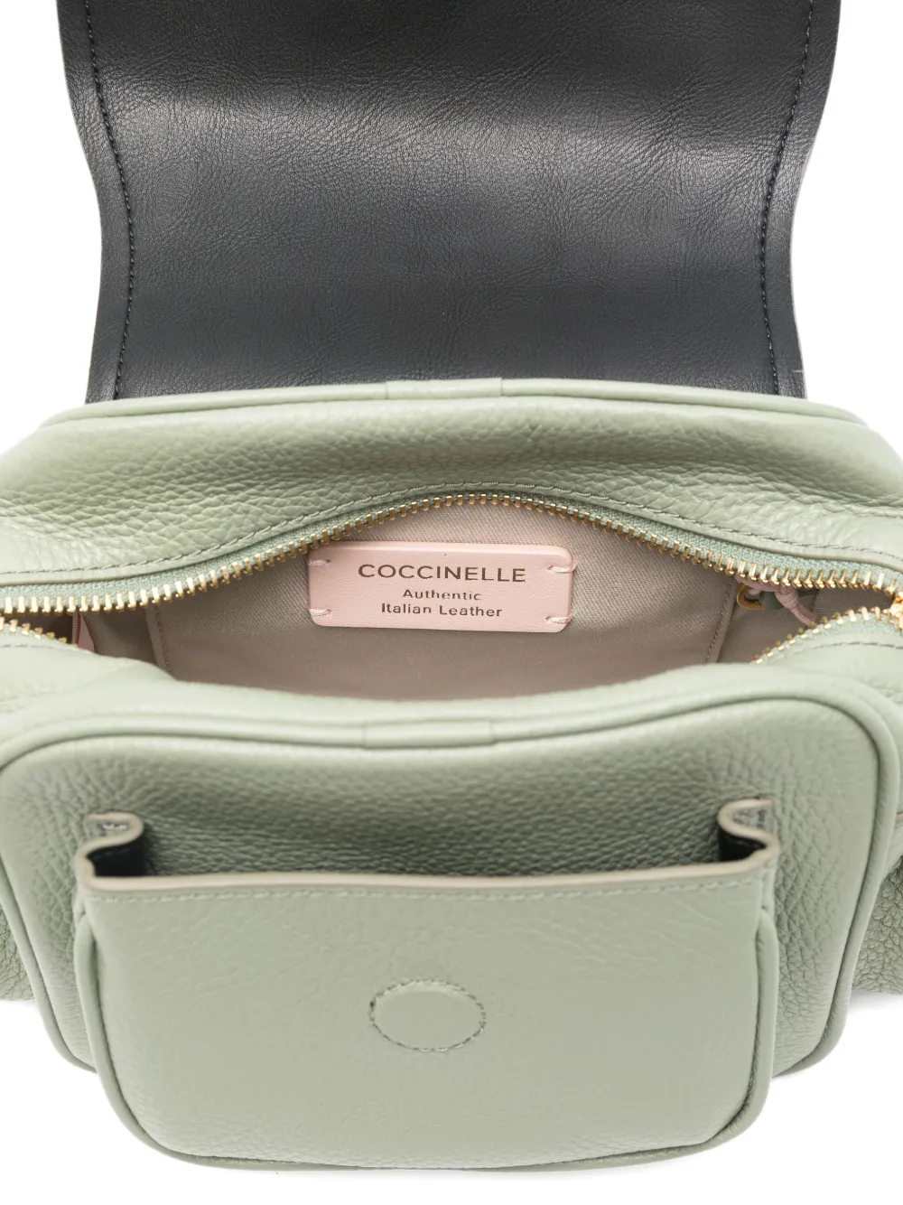 Coccinelle Mini Campus Shoulder Bag In Green