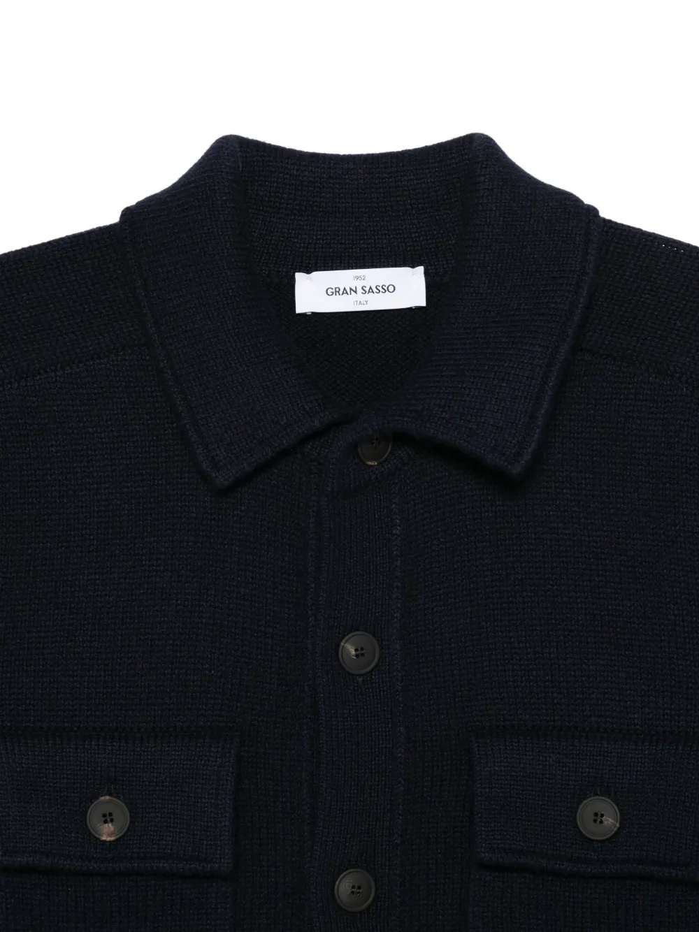  Gran Sasso Virgin Wool Shirt Jacket - Blue 