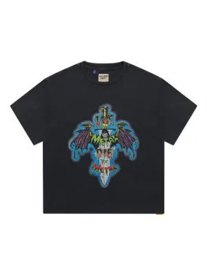 GALLERY DEPT. slogan-print T-shirt | Black | FARFETCH CA