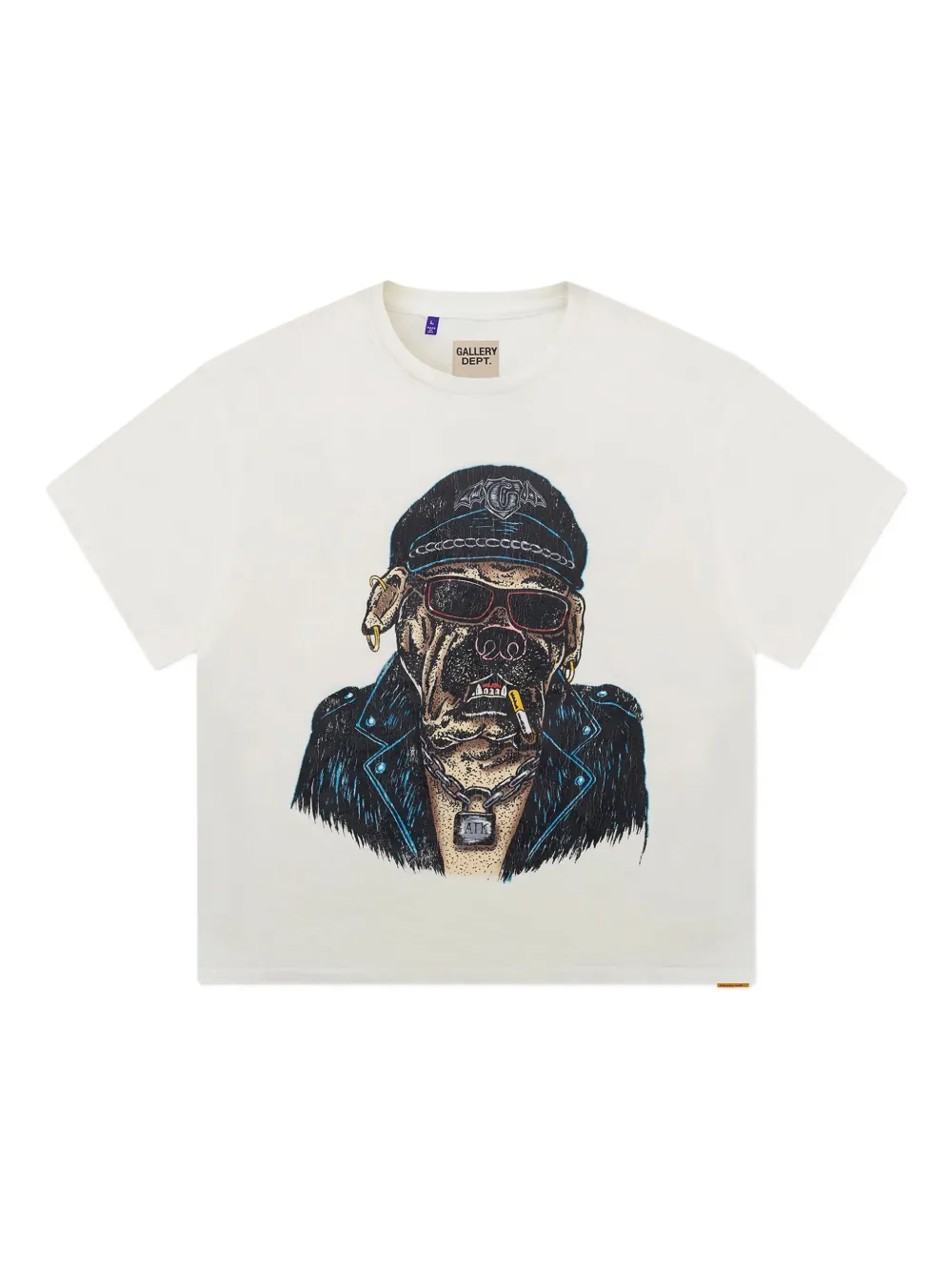 GALLERY DEPT. Biker Dog graphic-print T-shirt | White | Image 1