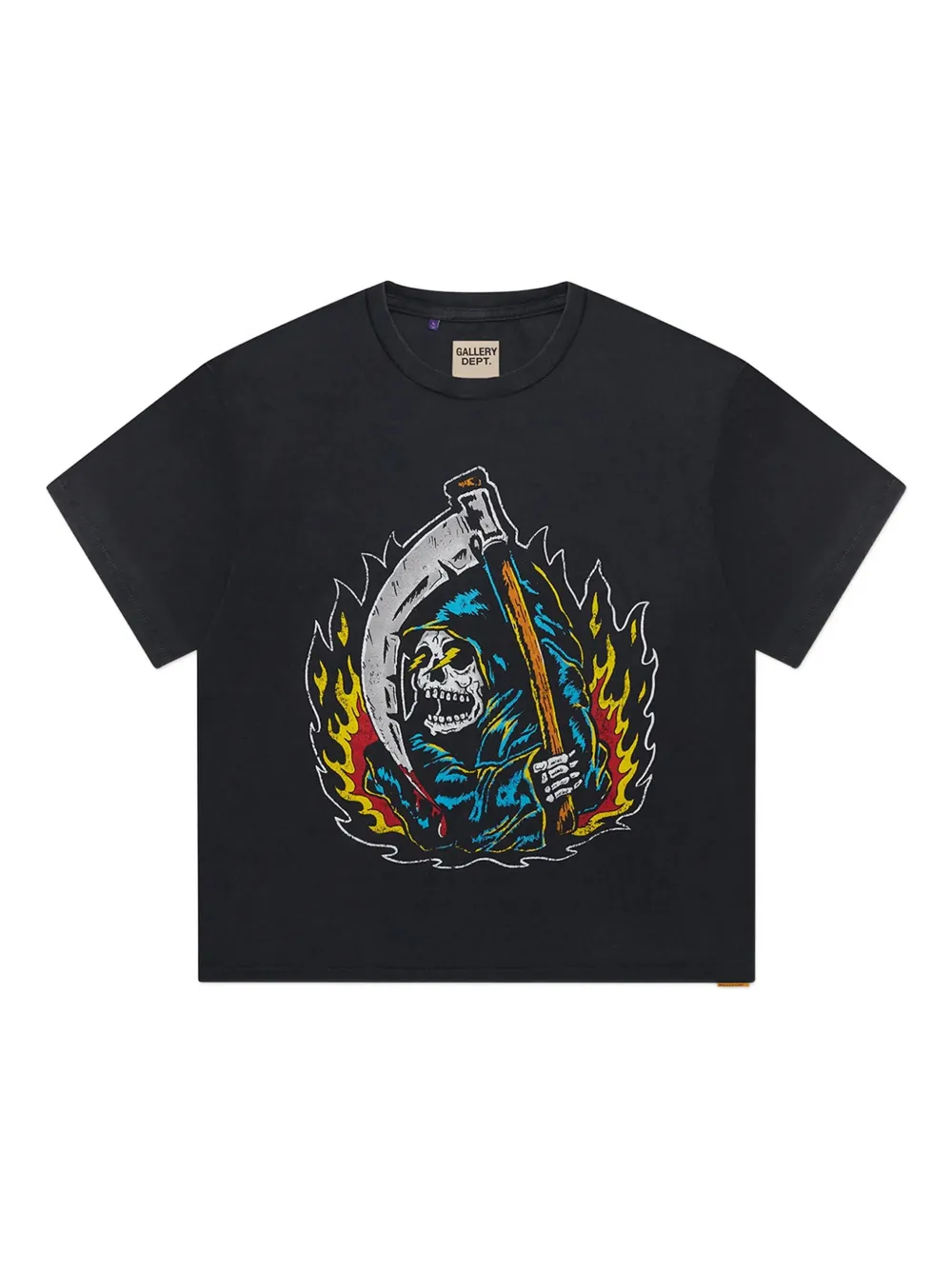 GALLERY DEPT. Reaper graphic-print cotton T-shirt | Black | Image 1