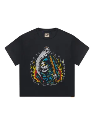 トップス GALLERY DEPT. PARKER FLAME SHIRT Ssize GALLERY DEPT. PARKER SHIRT - FLAME BLACK GALLERY DEPT