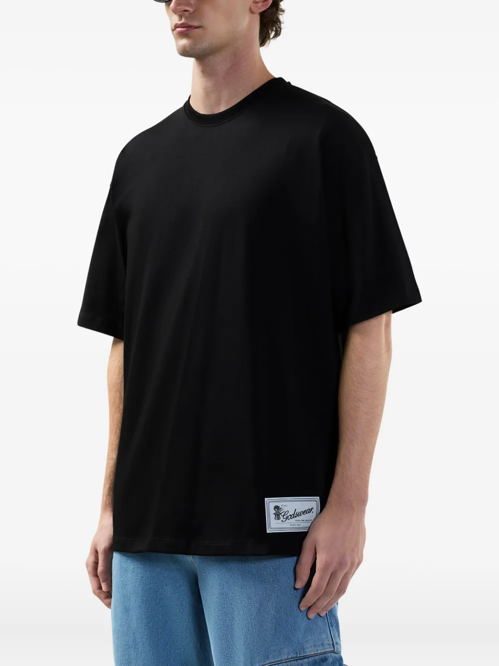 GCDS T-shirt met grafische print Zwart