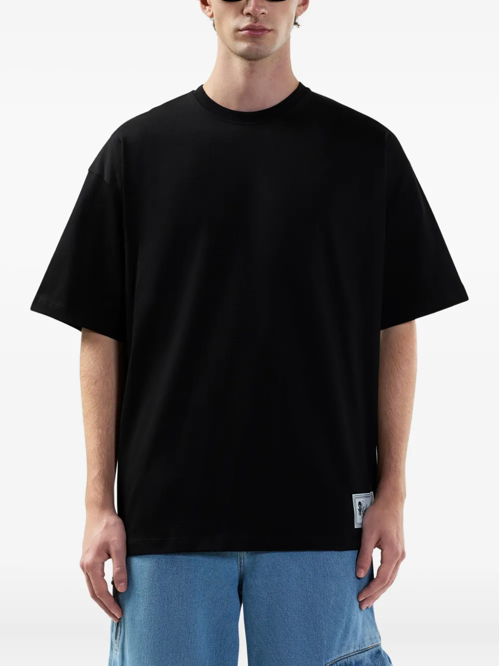 GCDS T-shirt met grafische print Zwart