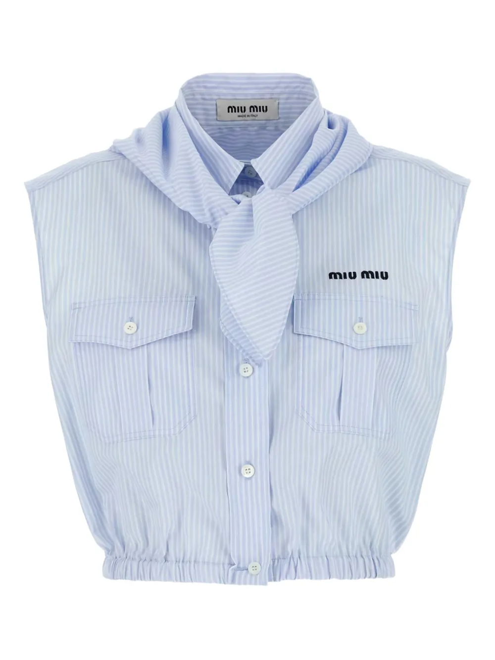 Miu Miu Hemd aus Popeline | Blau | Image 1