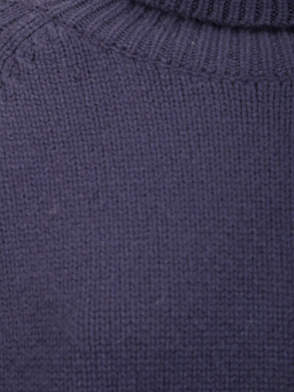 Be You Turtleneck Sweater With Side Slits And Short Fit In Blue