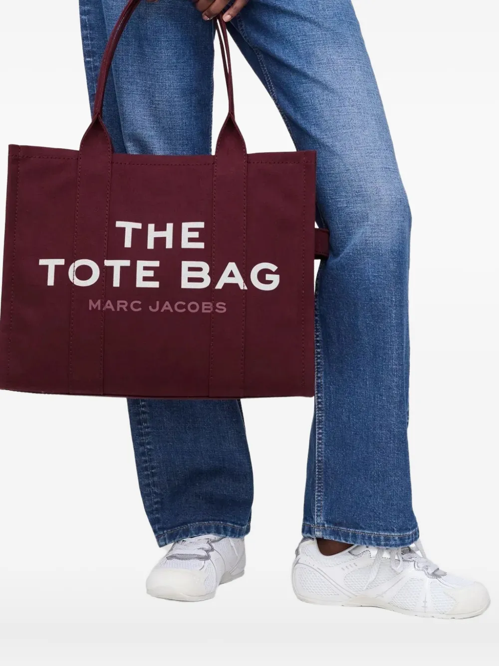 Marc Jacobs large logo tote bag - Bordeaux