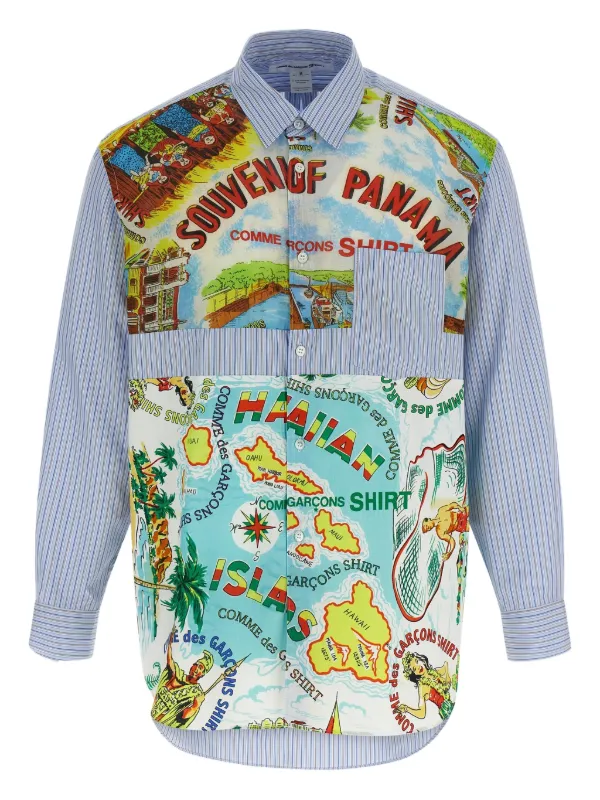 Comme Des Garçons Shirt ストライプ シャツ | ブルー | FARFETCH JP