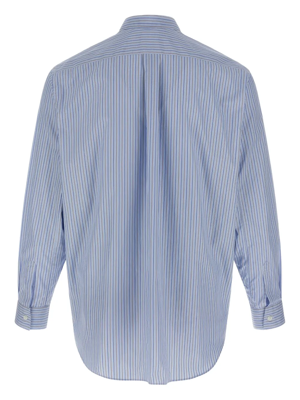 Comme Des Garçons Shirt striped patterned-insert shirt - Blauw