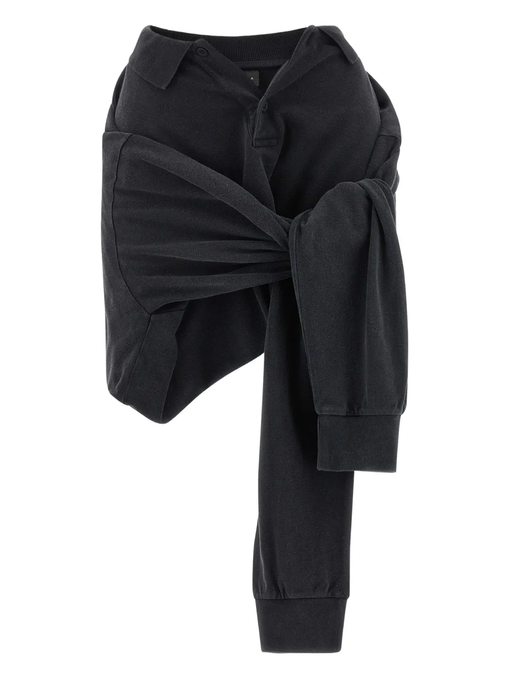 Balenciaga knotted mini polo skirt - Schwarz