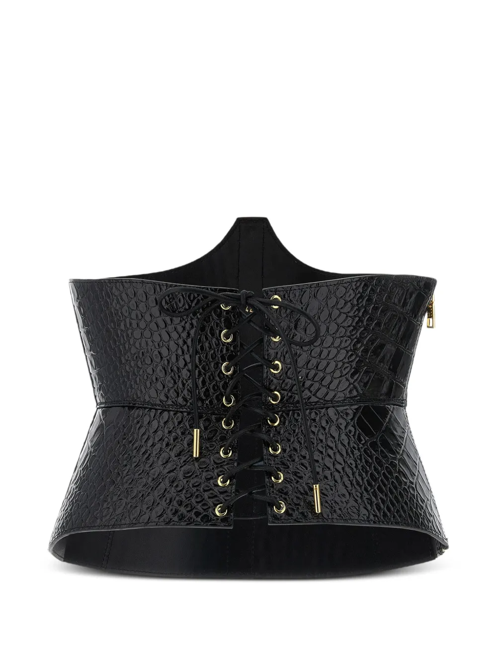 Elisabetta Franchi crocodile-effect bustier belt | Image 2