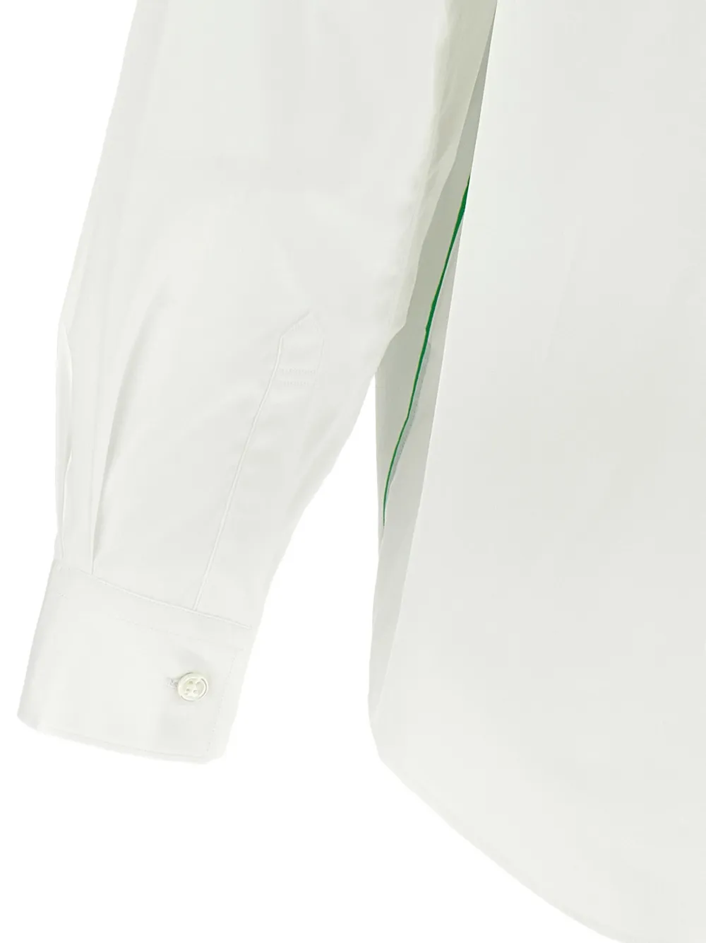 Comme Des Garçons Shirt Popeline overhemd met eilandprint Wit