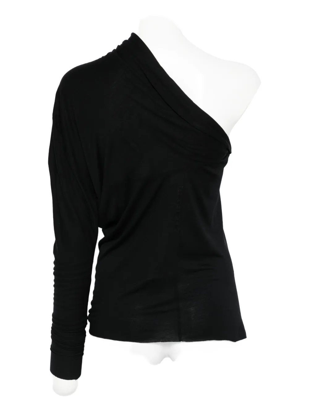 Rick Owens Lilies one-shoulder blouse - Zwart
