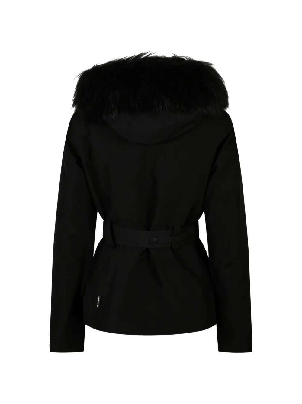 Moncler Grenoble Jack met imitatiebont Zwart