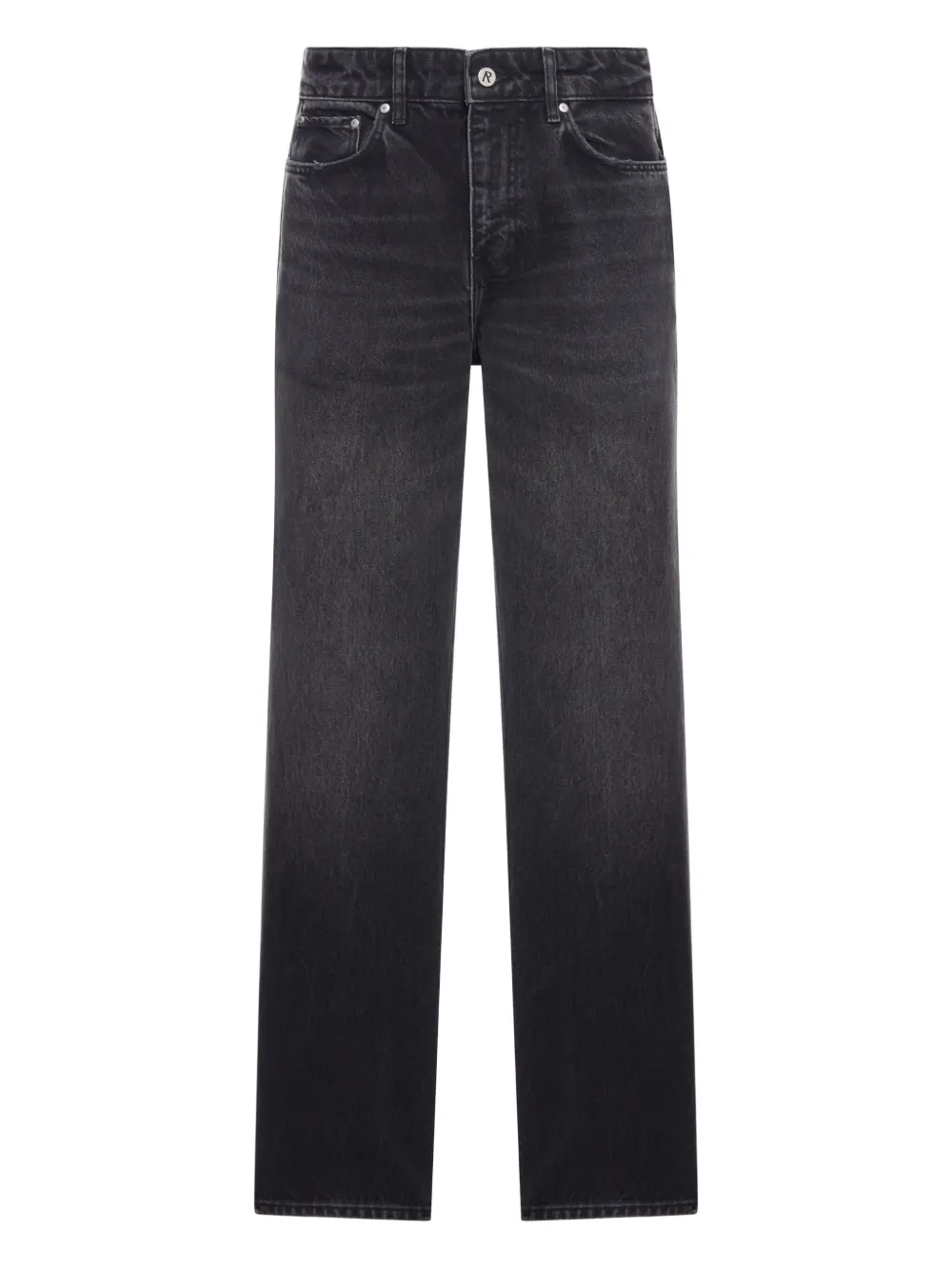 Represent logo-embroidered jeans | Black | Image 1