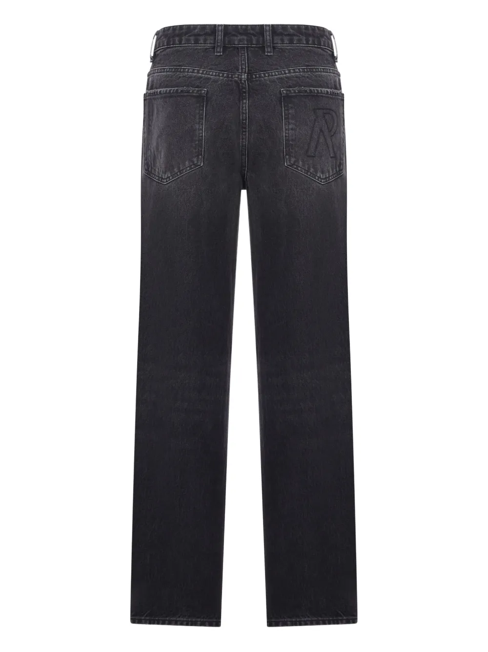 Represent logo-embroidered jeans - Zwart