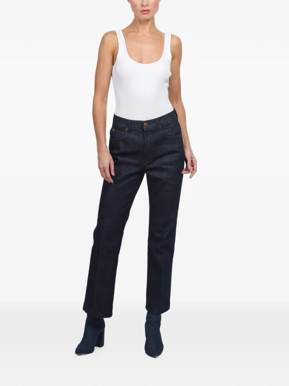 JAMIE HALLER buttoned jeans - Blauw