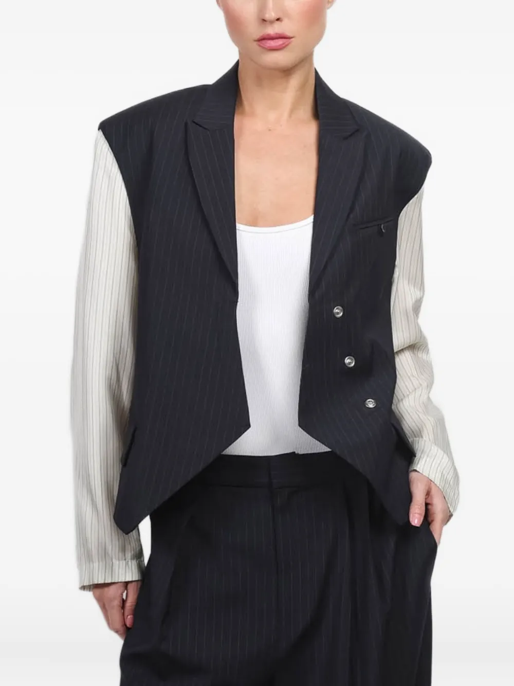 Tibi Mier Blazer In Black